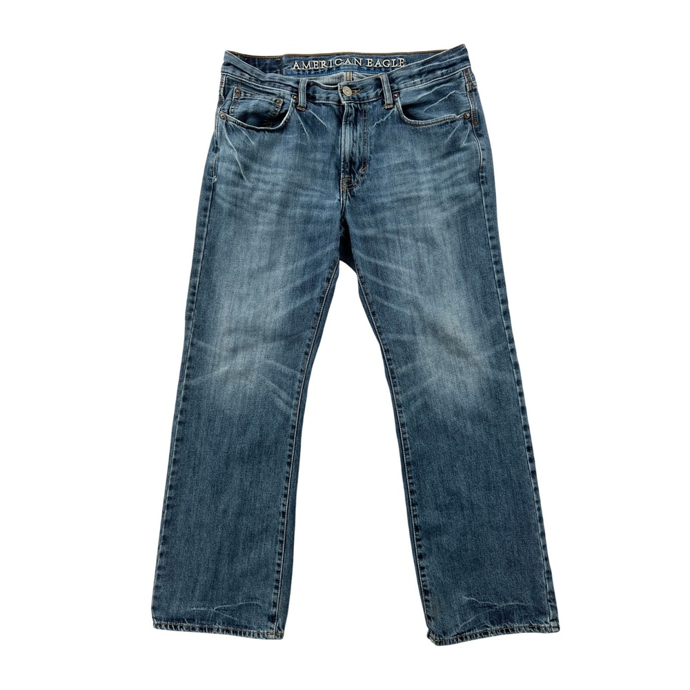 American Eagle Original Boot Jeans Mens 32x30 Blue Flex Denim Casual Classic